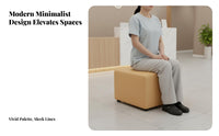 Irregular Shape sectional Curved Sectional Creative Design Upholstered Reception Bench Multiple Configurations Commercial Furniture Modern aesthetic for Patients, Visitors, Clinic, salon, Office, Lounge