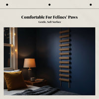Cat Rope Ladder, Bridge Ladder, Multi-Use Suspended Scratcher for Cat Enclosure, Shelf Connector