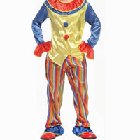 Design Clown Costume Brightly Colored Adult Clown Costume Comfortable Material Jester Outfit Lightweight for Men, Performers, Parties, Halloween, Masquerade