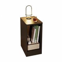 Narrow Bedside Table Easy Assembly Bedside Table Sturdy Structure Sofa Side Cabinet for Apartment Dwellers, Bedroom