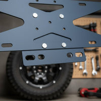 Sturdy Spare Tire License Plate Bracket Heavy Duty Metal Rear Tire License Bracket Easy Install Tailgate Spare Wheel Plate Holder No Drilling for Trail Driving