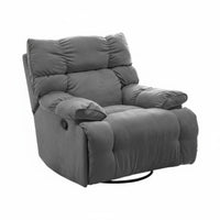 Multi-Functional Electric Rocking Recliner Lie-Flat Design Massaging rotating swaying chair space-saving Footprint Single Sofa Overstuffed Cushions for Apartment Dwellers, Seniors, Parents, Bedroom, perusing corner, Home Office