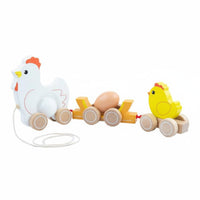 Educational Wooden Duck Pull Toy Parent-Child Interaction Pull-Along Duck Toy Motor Skill Development Screen-Unplugged Play for Toddlers, Babies