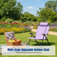 Outdoor Folding Moon Chair, Portable Recliner, Adjustable Backrest, Camping, Outdoor Dining, Fishing