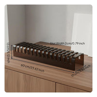 High Clarity Acrylic Tile Display Stand Large Capacity Stone Sample Organizer Polished Edges Building Material Sample Holder Modern Minimalist Design for Contractors, Exhibition