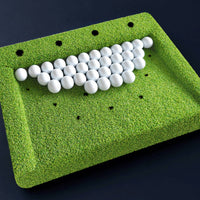Insertable Holes Stable Base Heavy Duty Golf Club Holder Tray Artificial Grass Golf Tray for Golfers