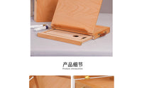 Wooden Tabletop Easel with Storage Compartments Portable Desktop Easel with Storage Foldable Art Supply Compact for Artists, Students, Hobbyists, Studio, Classroom