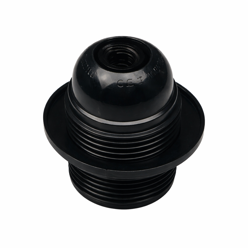 Table Lamp E27 Lamp Holder with Threaded Collar for DIY Lighting, Bulb Holder for E27 Screw, Ceiling Pendant and Pendant Lights