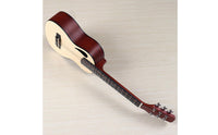 Mini 30-Inch Guitarlele Portable Guitarlele with Slotted Headstock Compact Hybrid Guitar for Beginners