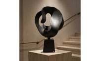 Abstract Knot Sculpture Circular Metal Shape Loop Sculpture Baked-Painted Finish Home Decor