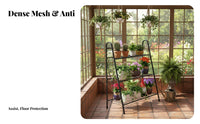 Floor-Standing Multi-Tier Plant Shelf Indoor & Outdoor Use 6-Tier Ladder Stand Space-Saving Display Rack Sturdy Construction for Gardeners, Balcony, Living Room, Patio, Corner