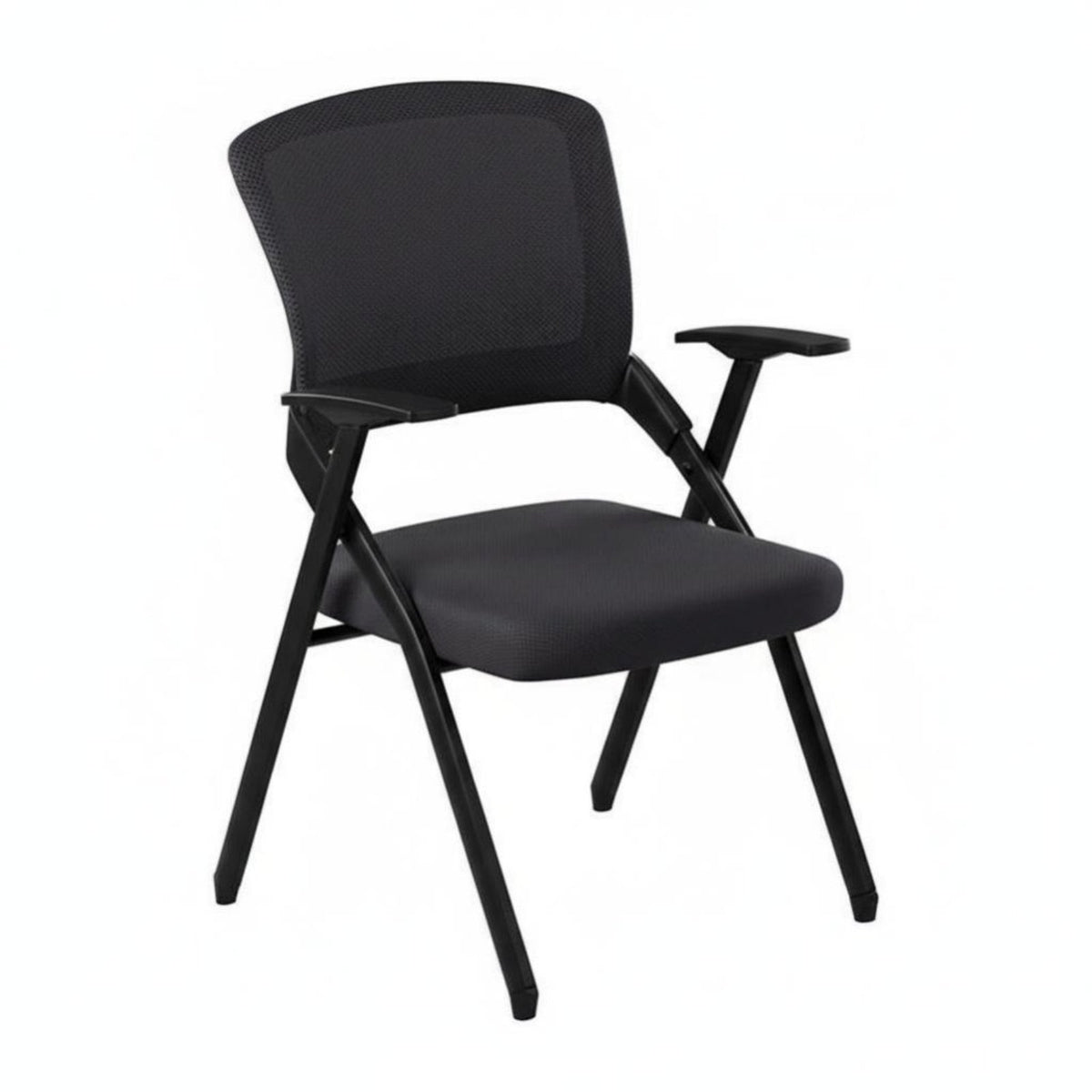 Foldable Design Folding Chair with Writing Tablet Space-Saving Training Room Furniture Padded pad Institutional Seating Ergonomic supportrest for Trainees, Office Workers, Event Attendees, Conference Hall, Classroom, Church