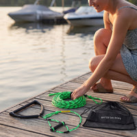 75 Ft Water Ski Rope with Handles Floating Wakeboard Rope with Two Handles Heavy-Duty Strong for Wakeboarders