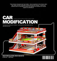 Collector 1:64 Scale Parking Garage Toy with Light and Storage