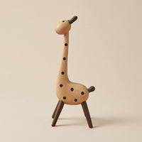 Wooden animal Ornament Handmade Solid Wood animal Statue Polished Finish for Home Display