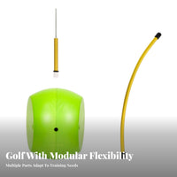 Molded Body Light Green Golf Wrist Coach Golf Swing Training Aid Seam down the Middle Sports Gear Shiny Gold