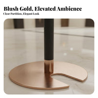 Rope Stanchion Luxurious Appearance Crown Top Queue Barrier Stable Heavy-Duty Base Stanchion Post for Venue Managers, Hotels, Shopping Malls