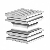 Six-Sided Groove Block Smooth Polished Surface Bracelet Forming Block Metalwork Tool for Silversmiths, Jewelers
