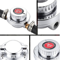 Petrol Pressure Regulator with Gauge Performance Blocked-Port Petrol Regulator Analog for Car Enthusiasts