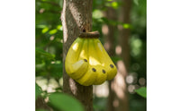 Banana Bird Feeder Outdoor Bird Feeder with Hanging Hole Playful Garden Decoration for Patio
