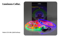LED Dog Glow in The Dark Light up Dog Cuttable to Size Glowing Pet Necklace for Cat Owners, Night Walks, Outdoors, Outdoor