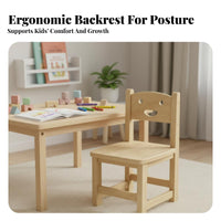 Hardwood Wood Short Wooden Backrest Stool Minimalist Design Small Bench Sturdy Construction Household Furniture Space-Saving for Children, homeowners, Apartment Dwellers, Living Room, Bedroom, Entryway, Bathroom