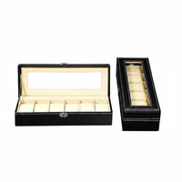 Clear View Lid Watch Display Box Soft Lining Household Storage
