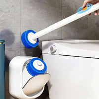 Disposable Toilet Brush Wall-Mounted Toilet Wand with Disposable Refills Refill Pads Hygienic Replacement Heads Single-Use
