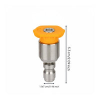 Adjustable Angle Rotating Pressure Washer Nozzle Long-Lasting Pivoting Car Wash Nozzle Wider Coverage for Outdoor Cleaning