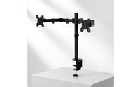 Two Display Arm Display Mount System Compatible Computer Accessory Rotating for Workstation, Home Office