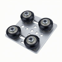 V-Slot Gantry Plate with Wheels Linear Motion V-Slot Gantry Plate Hardware Smooth High Precision for DIY Builders, 3D Printers