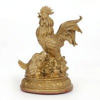 Chicken Figurine Carved Chicken Ornament Decorative Sculpture for Living Room