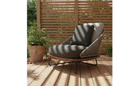 Teak Sofa Leisure Seating Woven Lounge Sofa Rattan Outdoor Couch Weather-Resistant Double Chair Ergonomic Design for Patio