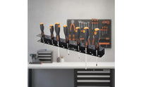 Screwdriver and Plier Rack Multi-Functional Wall Mounted Tool Organizer Pliers Storage Rack Easy to Install for Workshop, Garage