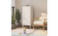 Tall Narrow Storage Cabinet Space-Saving Metal Storage Cabinet for Living Room, Bedroom, Small Apartments
