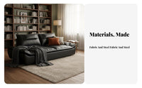 Sofa with Movable spine supportrests additional Deep Seat Living Room Furnishing Italian-Inspired design Household Furniture for Families, Homeowners, Lounge Area