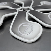 9 Pieces Iron Covers with Embroidered Guarding Golf Iron Covers Padded for Golfers