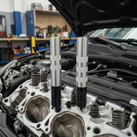 2 Pieces Cylinder Head Spring Tool with Adapter Knurled Cylinder Head Spring Compressors Heavy-Duty Kit for Home Mechanics
