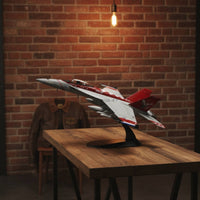 1/100 Scale Fighter Jet Model No Assembly Required Fighter Jet Display Model with Stand Collector Quality Metal Aircraft for Office Decor