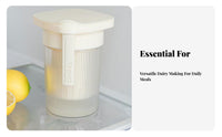 Press-Type Whey Separator Multifunctional Press Strain Yogurt Maker Easy to Clean Whey Separator Container for Refrigerator