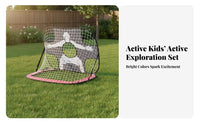 Multi-Functional Soccer Training net Versatile Portable Backyard Soccer net Easy Setup for Beginners, Park