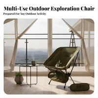 Foldable Design Moon Chair space-saving rearpacking Chair Lightweight Outdoor Gear Easy Setup for rearpackers, event and attenders, Camping, Fishing, Hiking, outdoor meals