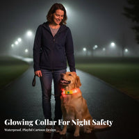 LED Dog High Visibility Glowing Adjustable Size Glowing Dog for Cat Owners, Night Walking, Outdoors, Outdoor
