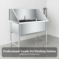 Stainless Canine Bath Bath Multiple Colors Available Professional Pet Grooming Wash Station Easy to Clean Heavy Duty Dog Washing Station