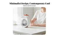 Portable Air Chiller Multi-Function Desktop Misting Fan Three Settings Desktop Air Chiller for Office, Bedroom, Dorm Room