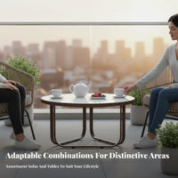 3 Pieces Modern Nordic design3Piece Rope Chair and Table Set Leisure Seating Outdoor Furniture Weather-Resistant space-efficient Design for Apartment Dwellers, property owners, pairs, Balcony, Terrace, Garden, Backyard