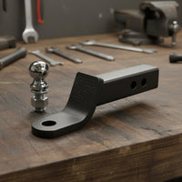 Easy to Install Tow Hitch Set Universal Fit Hauling Hitch Ball Quick Installation Tow Bar Adapter for RV Travel, Rugged-Road