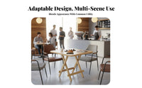 Multi-Purpose Space Saving Kitchen Table Set Multipurpose Space Saving Kitchen Table Installation-No-Assembly Foldable Dining Set Sturdy Construction for Small Business Owners, Apartment Dwellers, Families, Cafe, Restaurant, Breakfast Nook, Balcony