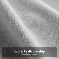 Scalloped Back Armchair Modern Minimalist Design Reception Couch Plush Upholstery Lounge Seating for Hotel Managers, Beauty Salon, Office Waiting Room