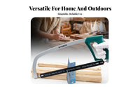 Hacksaw Non-Slip Handle Hacksaw Frame Comfortable Grip Manual Bow Saw for DIY Enthusiasts, Tradespeople, Workshop, Household Repair, Job Site